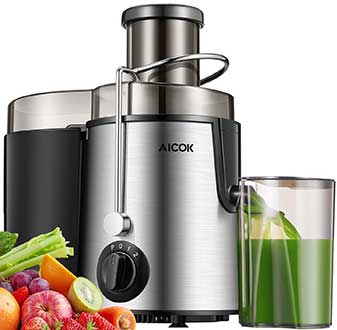 Aicok AMR 526 Wide Mouth 3-Speed Centrifugal Juicer